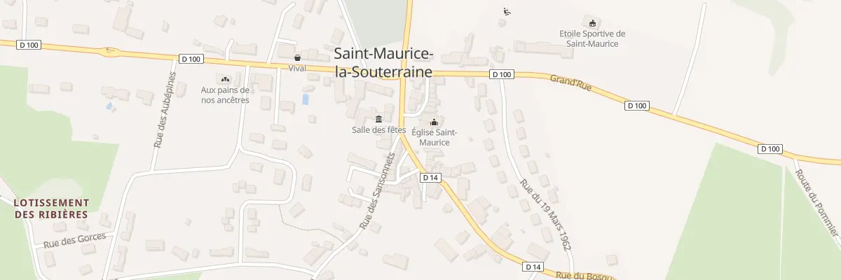 Plan du 3 Pl de la Mairie à Saint-Maurice-la-Souterraine