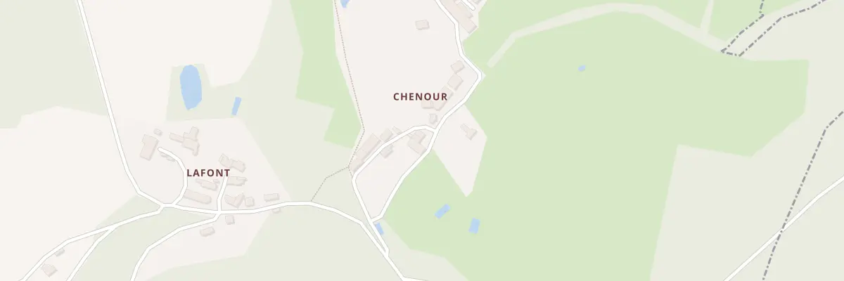 Plan du 4 Chenour à Royères