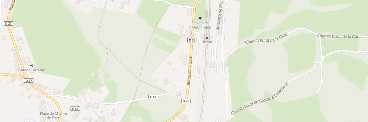 Plan du 5 Rte de la Gare à Bersac-sur-Rivalier
