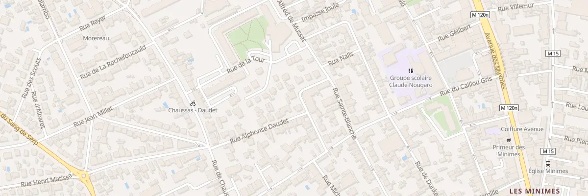 Plan du 9 Rue Alfred de Musset à Toulouse