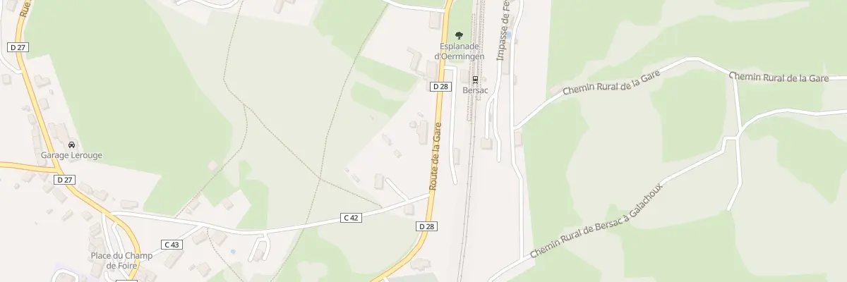 Plan du 3 Rte de la Gare à Bersac-sur-Rivalier