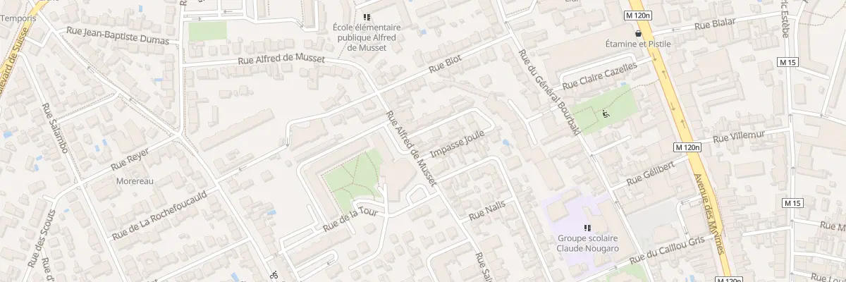 Plan du 48 Rue Alfred de Musset à Toulouse