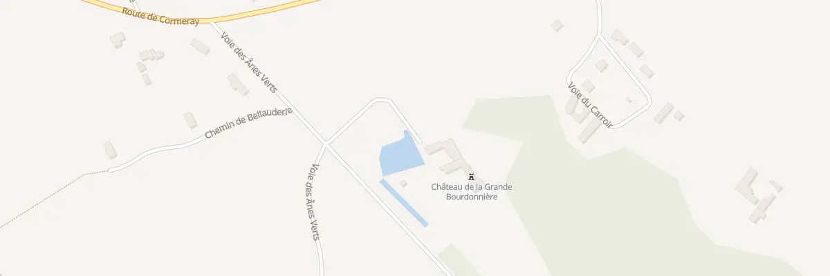 Plan du 1 Voie des Anes Verts à Cheverny