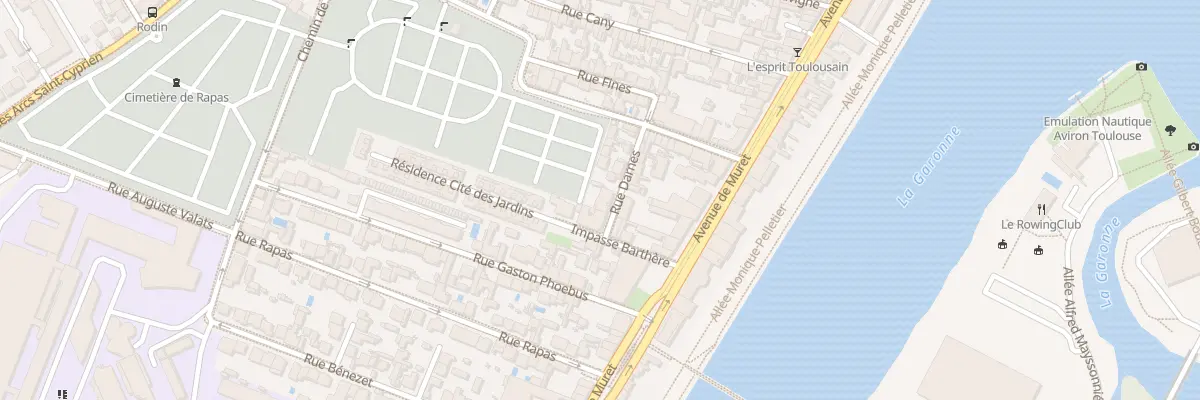Plan du 12 Rue Darnes à Toulouse