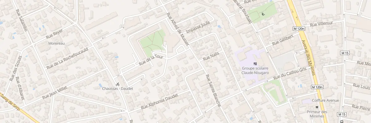 Plan du 31 Rue Alfred de Musset à Toulouse