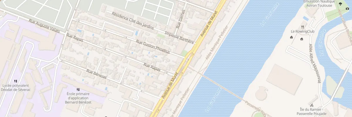 Plan du 215 Av de Muret à Toulouse