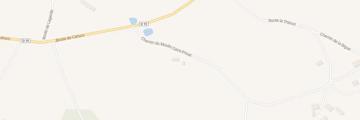 Plan du 206 Che du Moulin Saint-Privat à Saint-Paul-Flaugnac