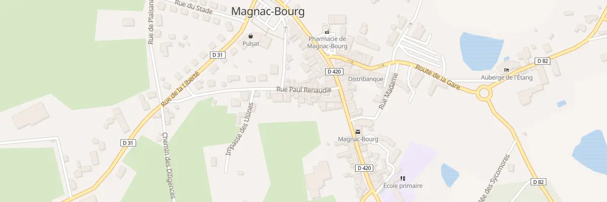 Plan du 9 Rue Paul Renaudie à Magnac-Bourg
