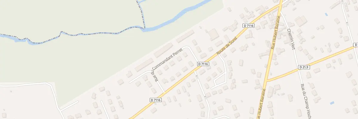 Plan du 5 Rue du Cdt Perret à Anet