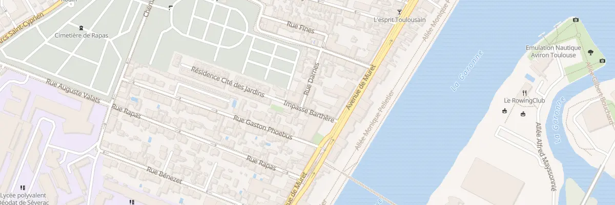 Plan du 15 Rue Darnes à Toulouse