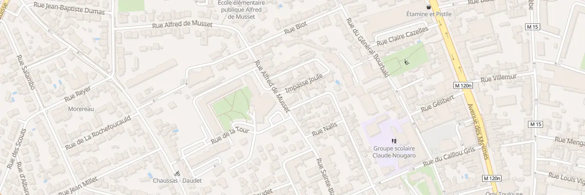 Plan du 42 Rue Alfred de Musset à Toulouse