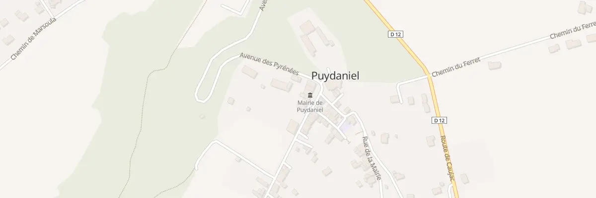 Plan du 12 Av des Pyrénées à Puydaniel