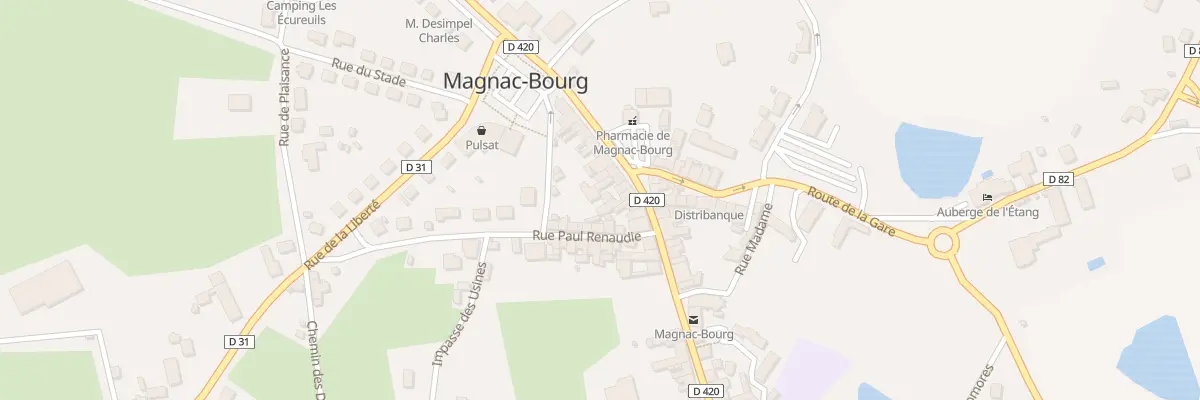 Plan du 22 Rte Nationale à Magnac-Bourg
