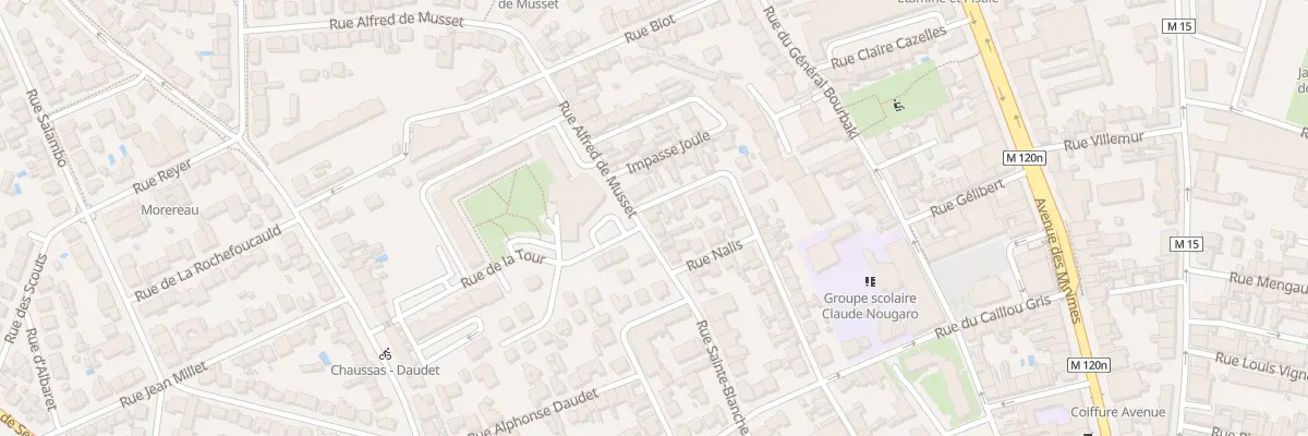 Plan du 40 Rue Alfred de Musset à Toulouse