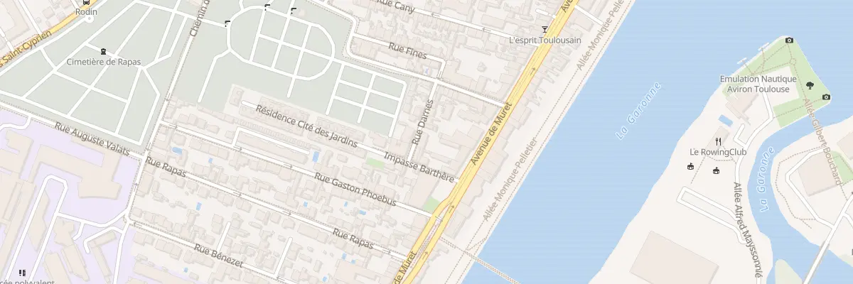 Plan du 13 Rue Darnes à Toulouse