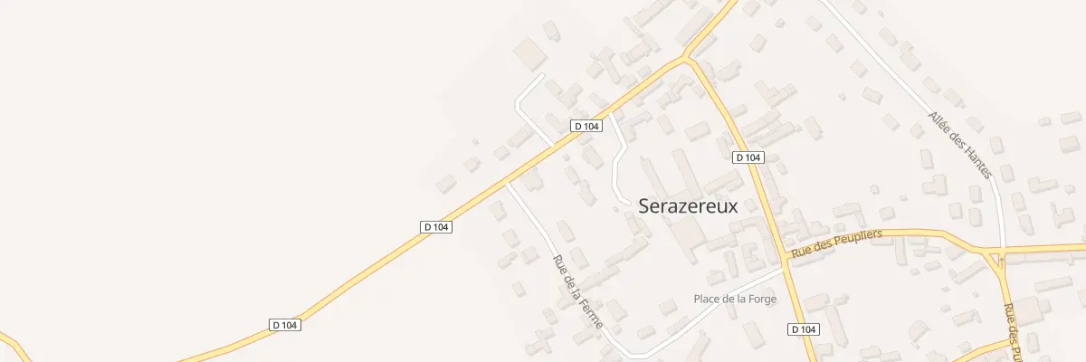 Plan du 10 Rue de la Ferme à Serazereux
