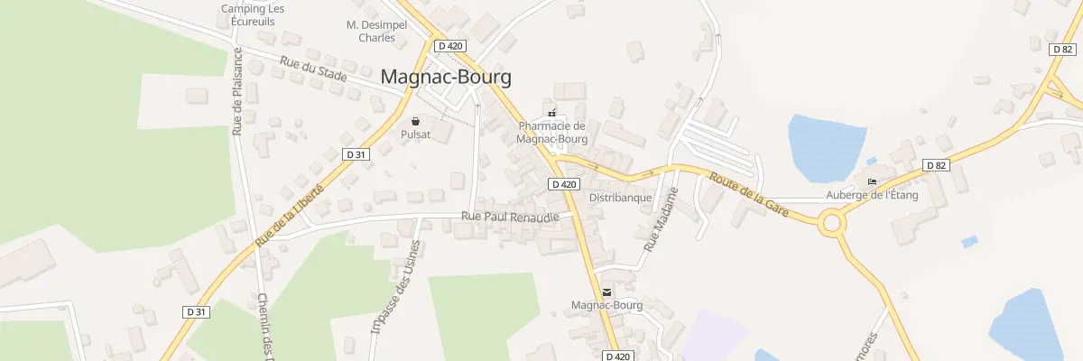 Plan du 24 Rte Nationale à Magnac-Bourg