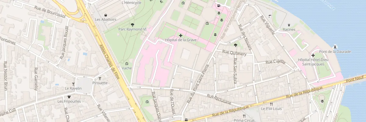 Plan du 4 Rue Amparo Poch Y Gascon à Toulouse