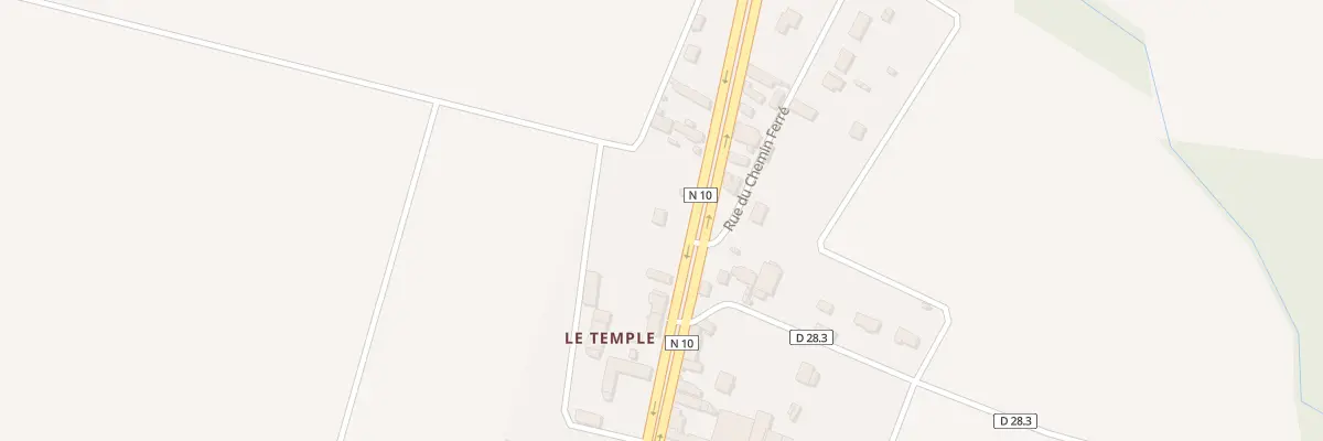 Plan du 13 Rte Nationale Le Temple à La Bourdinière-Saint-Loup