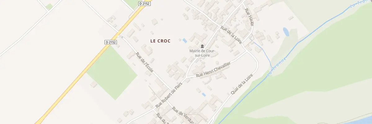 Plan du 25 Rue de la Mairie à Cour-sur-Loire