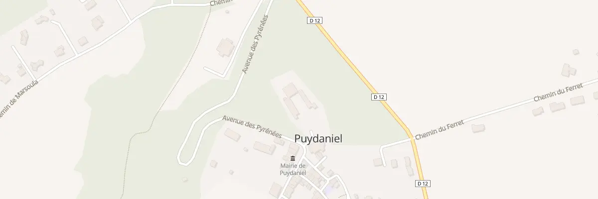 Plan du 1 Pl du Chateau à Puydaniel