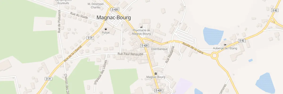 Plan du 30 Rte Nationale à Magnac-Bourg