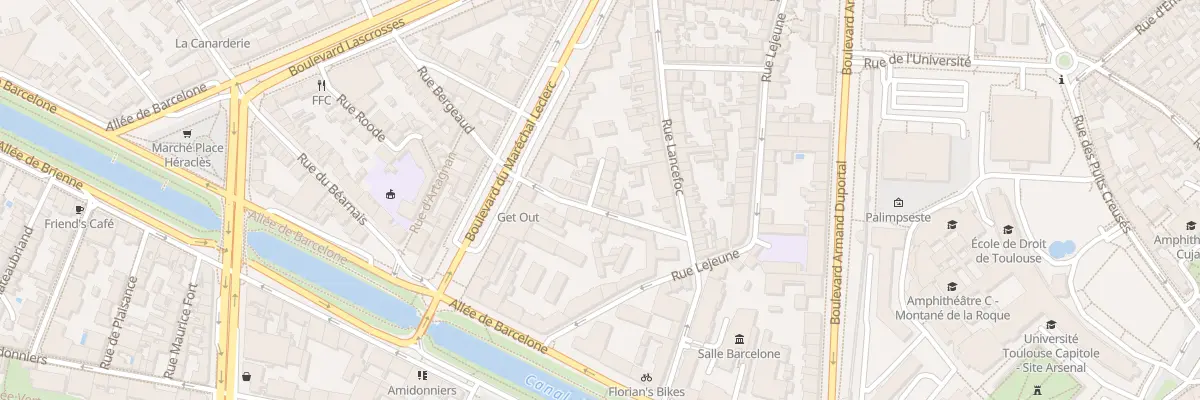 Plan du 12 Rue Francisque Sarcey à Toulouse