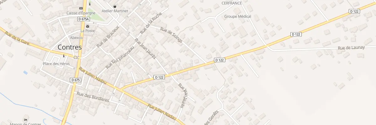 Plan du 32 Rue Théo Berthin au Controis-en-Sologne