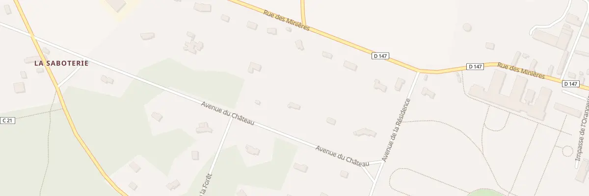 Plan du 2B Av du Château à Abondant