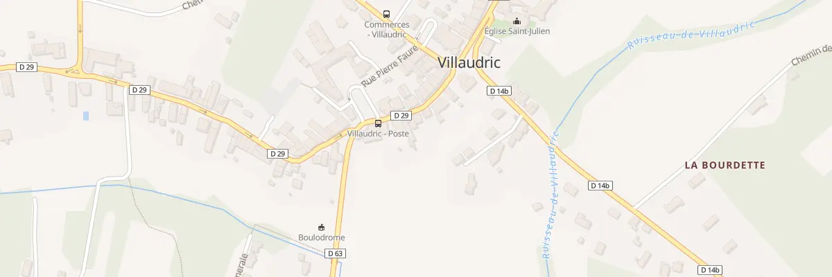 Plan du 6 Rue du Vingt Aout 1944 à Villaudric
