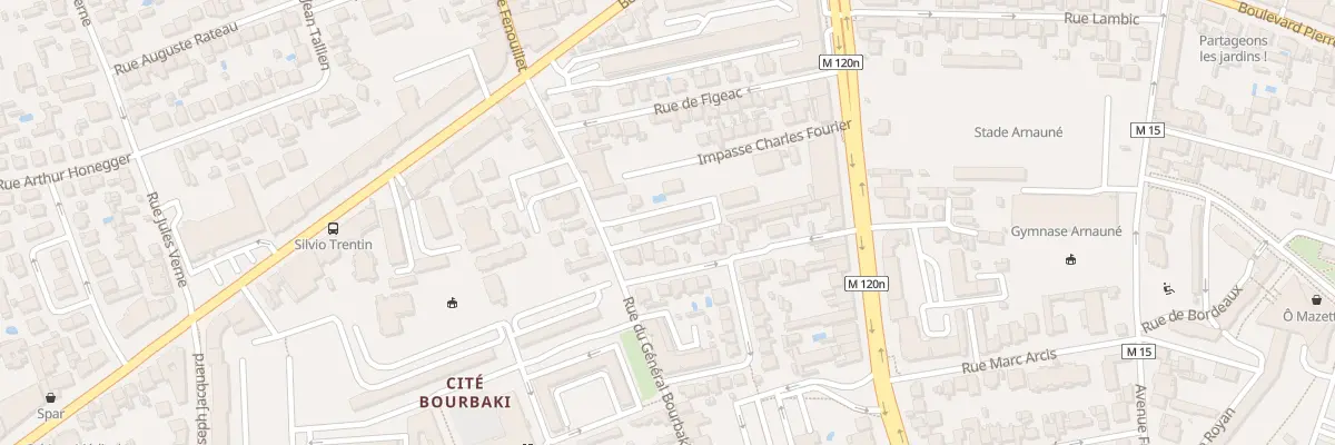 Plan du 114 Rue du Général Bourbaki à Toulouse
