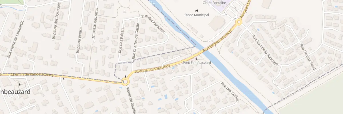 Plan du 12 Rue Jean Mermoz à Fonbeauzard