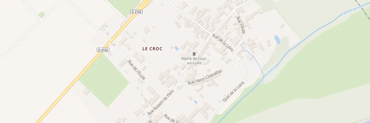 Plan du 23 Rue de la Mairie à Cour-sur-Loire