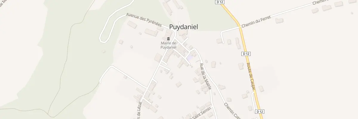 Plan du 8 Rue de la Poste à Puydaniel