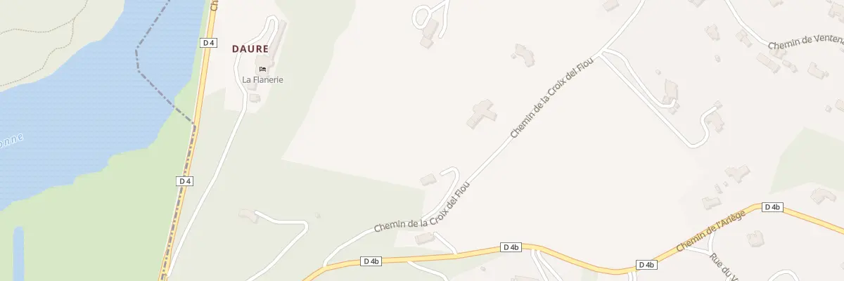 Plan du 2 Che de la Croux Del Fiou à Vieille-Toulouse