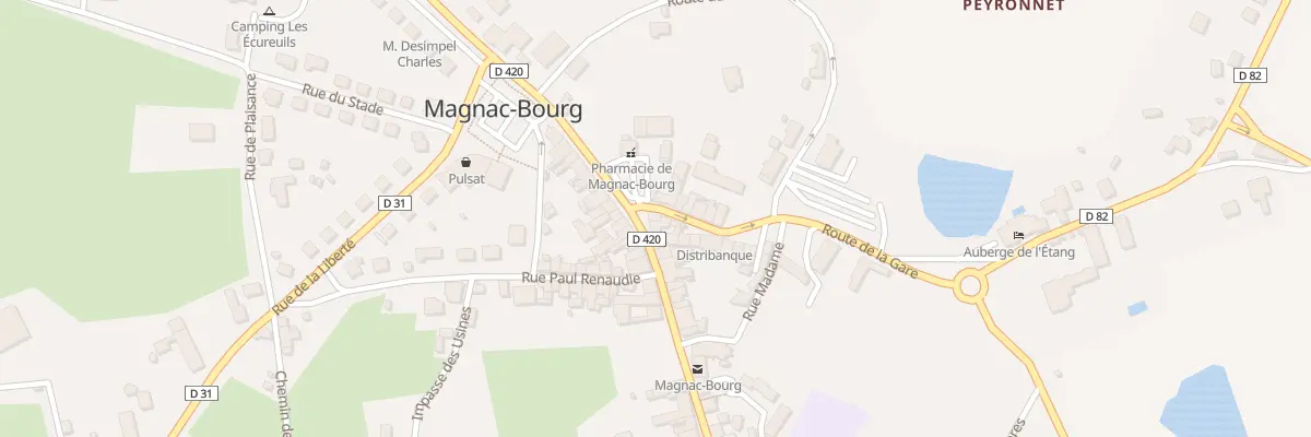 Plan du 25 Sq de la Mémoire à Magnac-Bourg