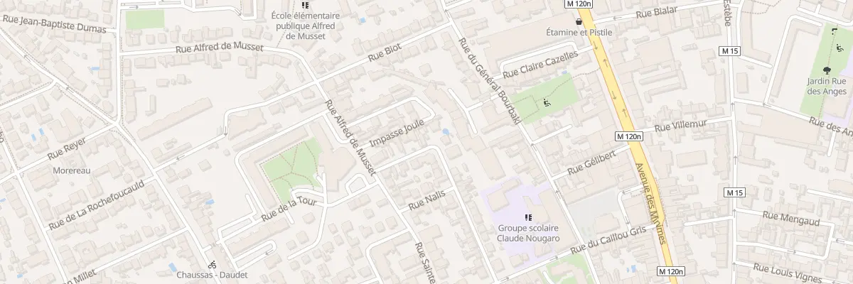 Plan du 38 Rue Honoré de Balzac à Toulouse