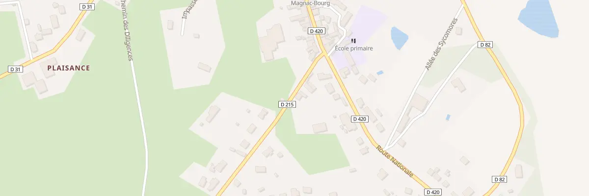 Plan du 5 Rte de Meuzac à Magnac-Bourg