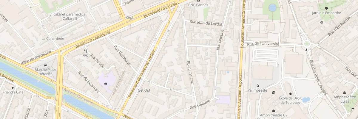 Plan du 25 Rue Lancefoc à Toulouse