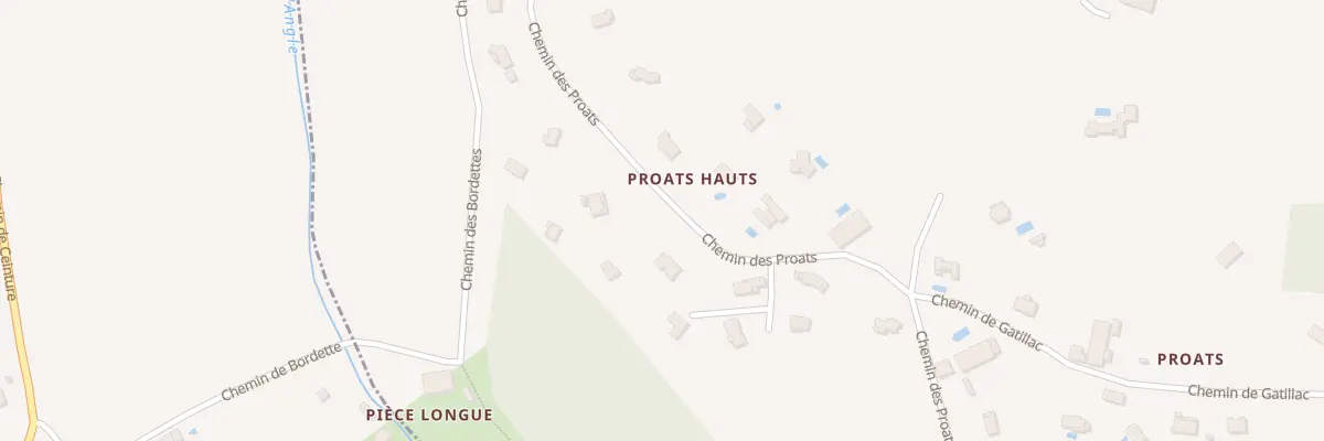 Plan du 828 Che des Proats à Léojac