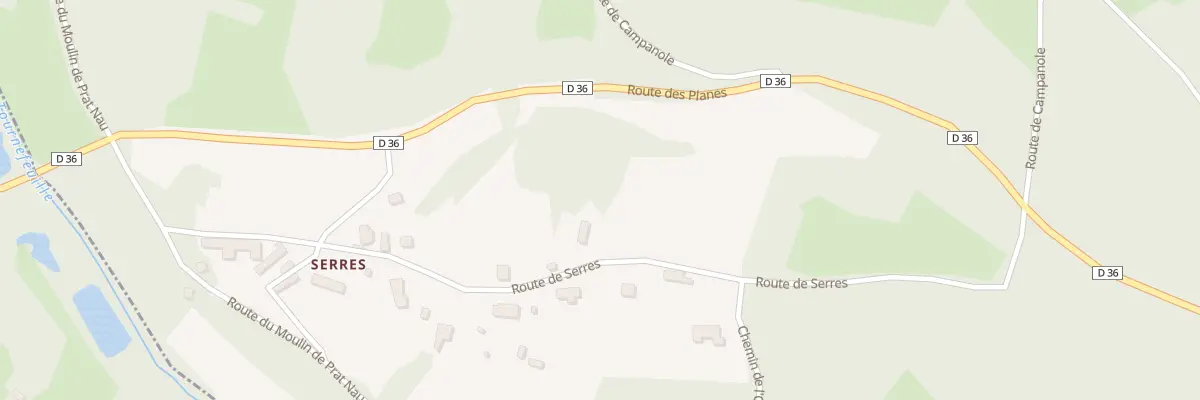 Plan du 5368 Serres à Payrac