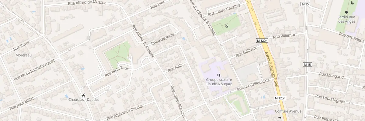 Plan du 25 Rue Honoré de Balzac à Toulouse