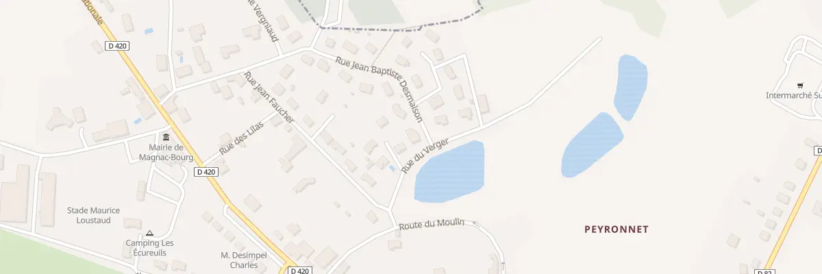 Plan du 5 Rue du Verger à Magnac-Bourg