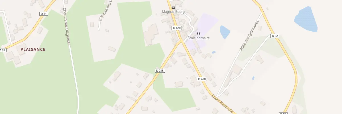 Plan du 3 Rte de Meuzac à Magnac-Bourg