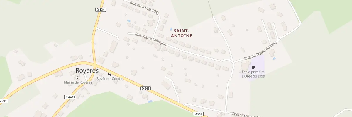 Plan du 16 Rue Pierre Mérigou à Royères