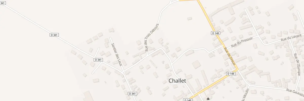 Plan du 8 Rue des Trois Detours à Challet