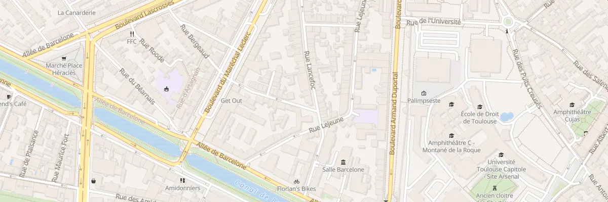 Plan du 9 Rue Lancefoc à Toulouse