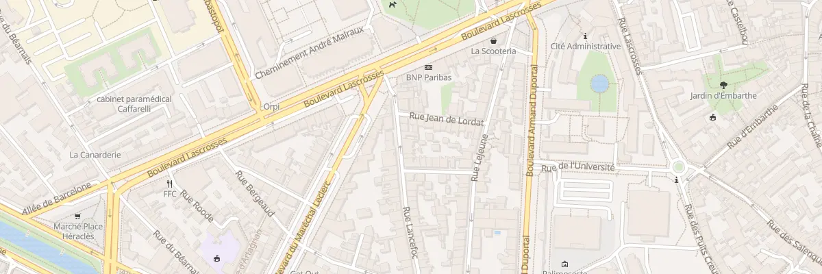 Plan du 54 Rue Lancefoc à Toulouse