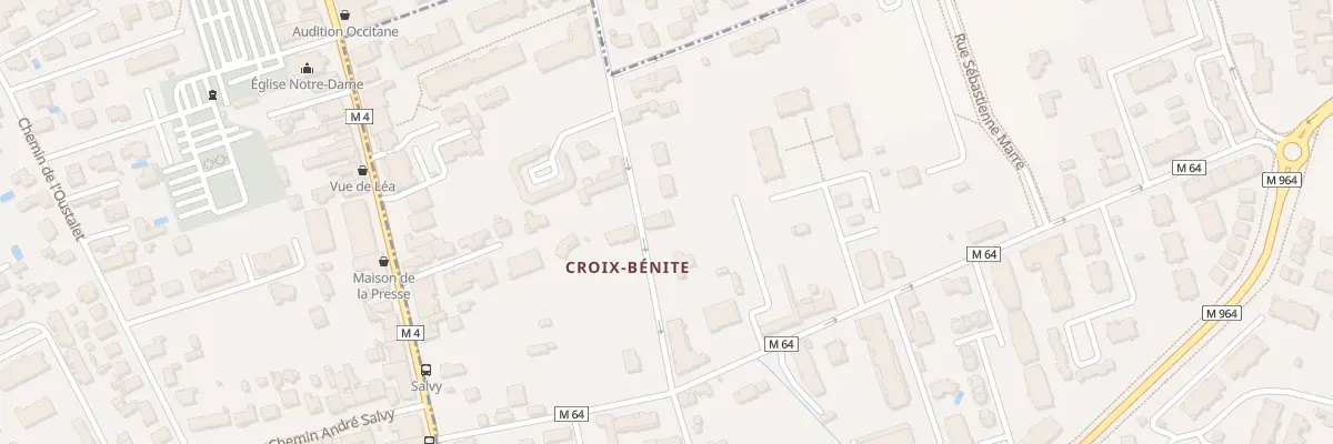 Plan du 126 Che de Croix Bénite à Toulouse