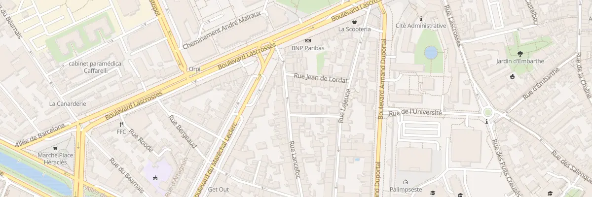 Plan du 52 Rue Lancefoc à Toulouse